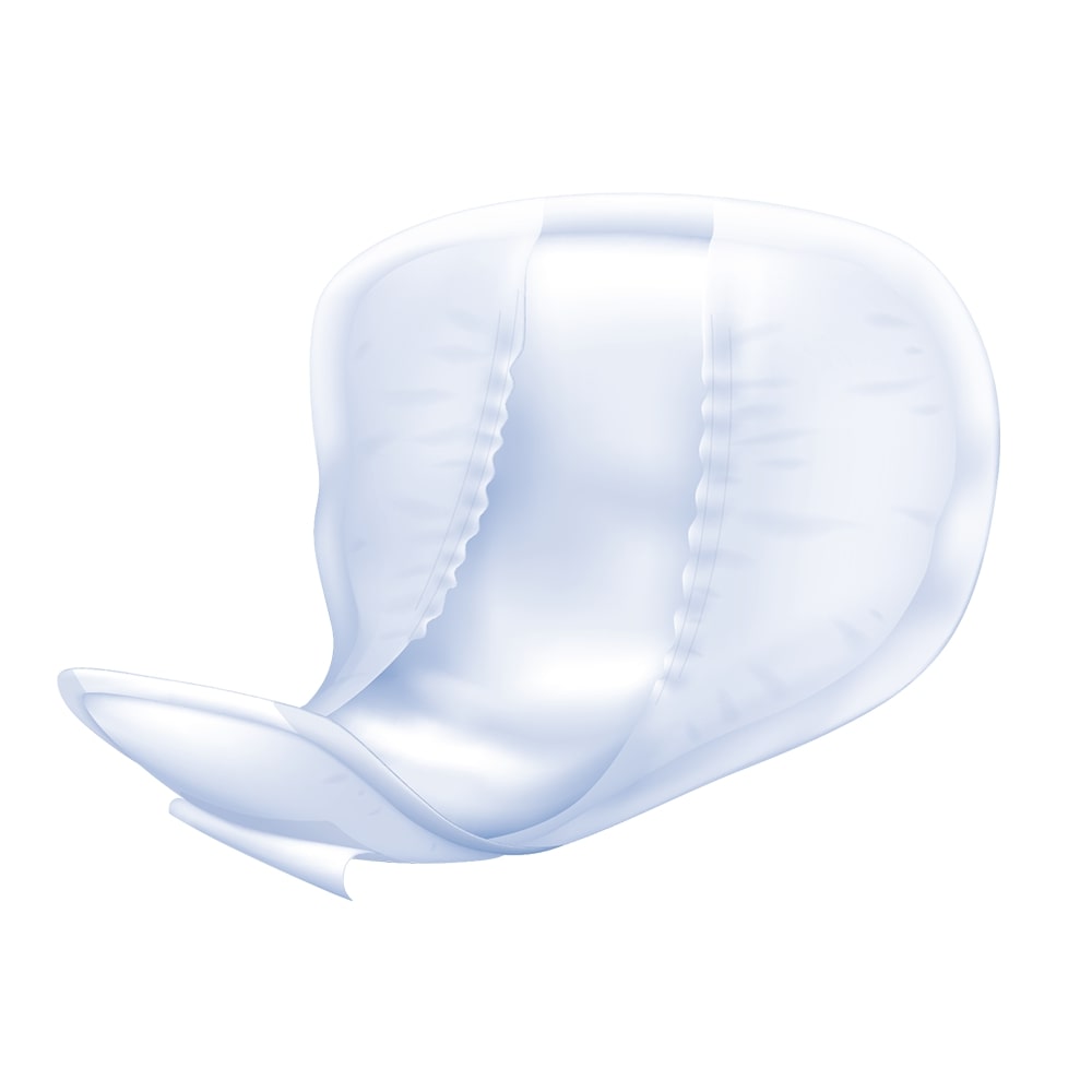 Bildbeschreibung: Das Produkt zeigt eine Packung Attends Einlagen für Männer. Die Packung ist in einem ansprechenden Design gehalten, das die Zielgruppe anspricht. Die Vorderseite der Packung zeigt das Produktlogo sowie Informationen zur Größe und zum Typ der Einlagen. Die Abbildung ist hell und klar, mit einem weißen Hintergrund, der das Produkt hervorhebt. Auf der Packungsseite sind zusätzliche Details zur Anwendung und den Vorzügen der Einlagen abgedruckt.