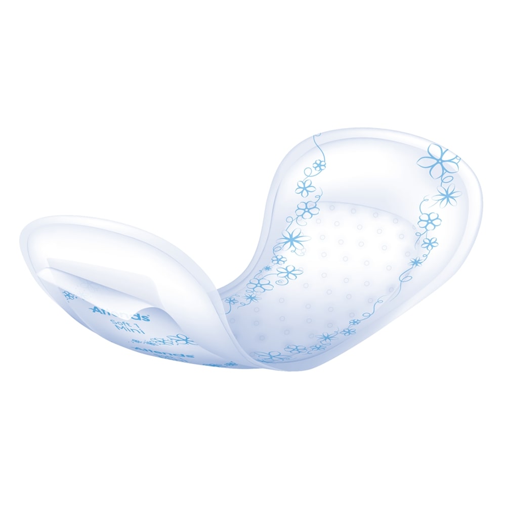 Das Bild zeigt die Verpackung von Attends Soft 1 Mini Inkontinenzeinlagen. Die Verpackung ist hellgrün und zeigt das Produkt deutlich in der Mitte. Oben sind das Markenzeichen "Attends" und der Produkttyp "Soft 1 Mini" abgebildet. Unten sind Hinweise zur Größe und Saugfähigkeit zu sehen. Im Hintergrund ist eine sanfte, freundliche Farbgestaltung, die das medizinische Produkt ansprechend präsentiert. Die Verpackung ist leicht abgerundet und hat ein gedrucktes Symbol, das auf Diskretion und Komfort hinweist.