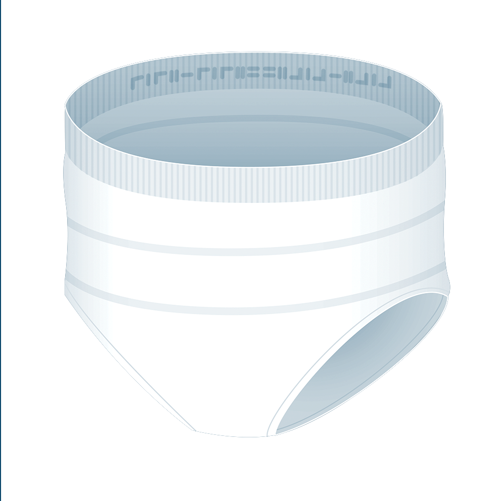 Bild eines Paares Attends Stretch Fit Fixierhosen in der Größe S, die auf einem weißen Hintergrund präsentiert werden. Die Hosen sind aus einem elastischen, atmungsaktiven Material gefertigt und zeigen eine elastische Taille mit einem dezenten Gummizug. Sie sind in einem neutralen Farbton gehalten, was sie unauffällig macht. Die Hosen haben eine weiche Textur und eine bequeme Passform, ideal für den täglichen Gebrauch. Perfekt geeignet für Menschen, die zusätzlichen Halt und Komfort benötigen.