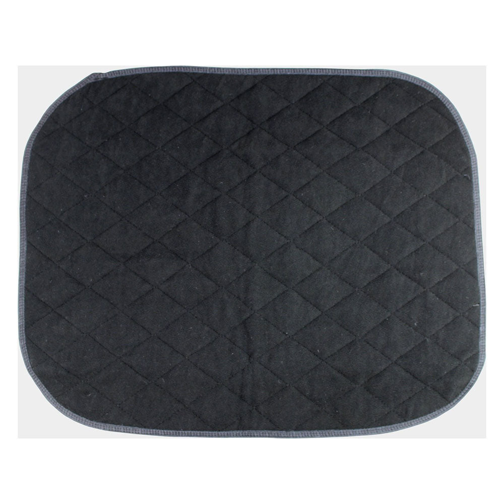 Die Abbildung zeigt eine Caretex Anti-Rutsch Inkontinenz-Sitzunterlage in der Größe 40 x 50 cm. Die Unterlage ist in einem schlichten, hellen Farbton gehalten und hat eine leicht strukturierte Oberfläche. Sie ist randlos gestaltet und wirkt flach, ideal für den Einsatz auf Stühlen oder anderen Sitzoberflächen. Die rutschfeste Unterseite sorgt für sicheren Halt.