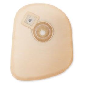 Transparentes, ovales Stoma-Produkt mit einer mittleren konvexen Form und einem Volumen von 480 ml, auf einem weißen Hintergrund. Die Vorderseite zeigt ein mittlerweile bekanntes Markenlogo in der oberen linken Ecke, während die Produktbezeichnung "Dansac Nova 1 Convex Midi" in klarer Schrift gut lesbar ist. Auf der Verpackung sind zusätzliche Hinweise zu Anwendung und Eigenschaften abgebildet.