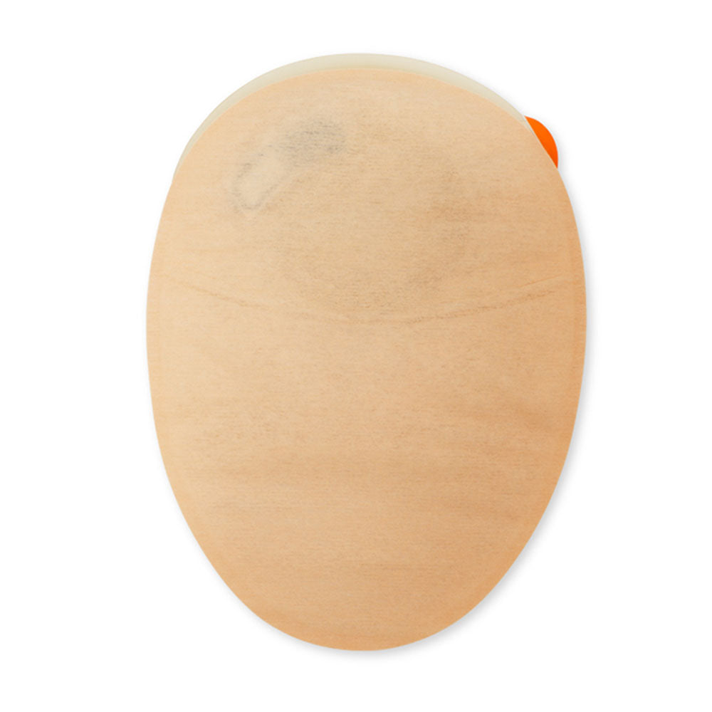 Eine Packung mit sechs Hautschutzfolien von Dansac, Modell Novalife 1, Soft Convex, in der Größe Midi. Die Verpackung ist in einem modernen, ansprechenden Design gehalten und zeigt die Produktbezeichnung deutlich auf der Vorderseite. Der Hintergrund ist hell gehalten, was die Lesbarkeit der Informationen fördert. Im unteren Bereich sind zusätzliche Informationen zur Anwendung und den Vorteilen des Produkts aufgedruckt.