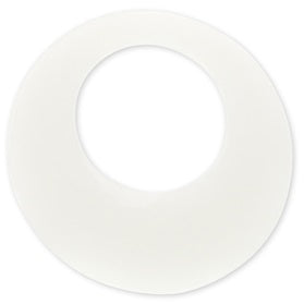 Ein Set von dreieckigen Hautschutzringen in einer transparenten Verpackung. Die Ringe sind dezentral und haben eine Lochgröße von 30 mm. Sie sind in sanften, natürlichen Farben gehalten und zeigen eine glatte Oberfläche ohne erkennbare Textur. Die Ringe sind so angeordnet, dass sie eine gute Sicht auf die Verpackung ermöglichen, die die Produktinformationen und Markenführer zeigt.