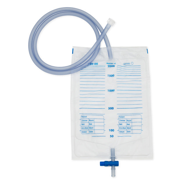 Dansac Urostomie Nachtbeutel, 2000 ml, 120 cm