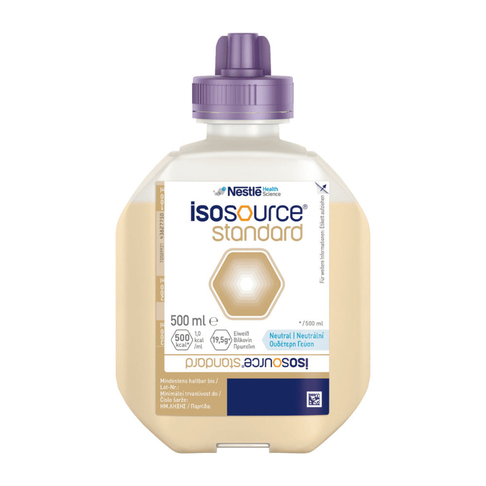 Isosource® Standard, normokalorische Sondennahrung ohne Ballaststoffe, 500-ml Flasche (Nestlé Health Science)