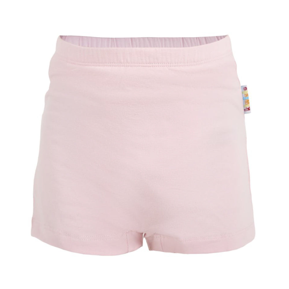 Frontalansicht der Rückseite der Kiwisto Kids ActivePants V2 rosa.