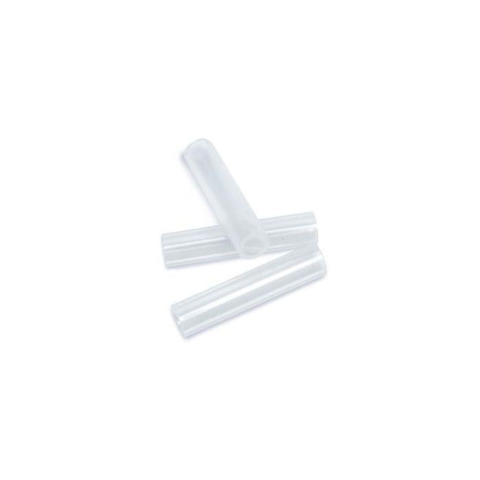 Produktbild eines KontiCur Silikonadapters für Bettbeutel, abgebildet in einer klaren und detaillierten Ansicht. Der Adapter hat eine Länge von 5 cm und wird in einer Packung mit 10 Stück angeboten. Die Silikonmaterialien sind in einem schlichten, leichten Weiß gehalten, was auf Hygiene und medizinische Verwendung hinweist. Der Adapter hat eine glatte Oberfläche ohne sichtbare Mängel oder Unreinheiten.