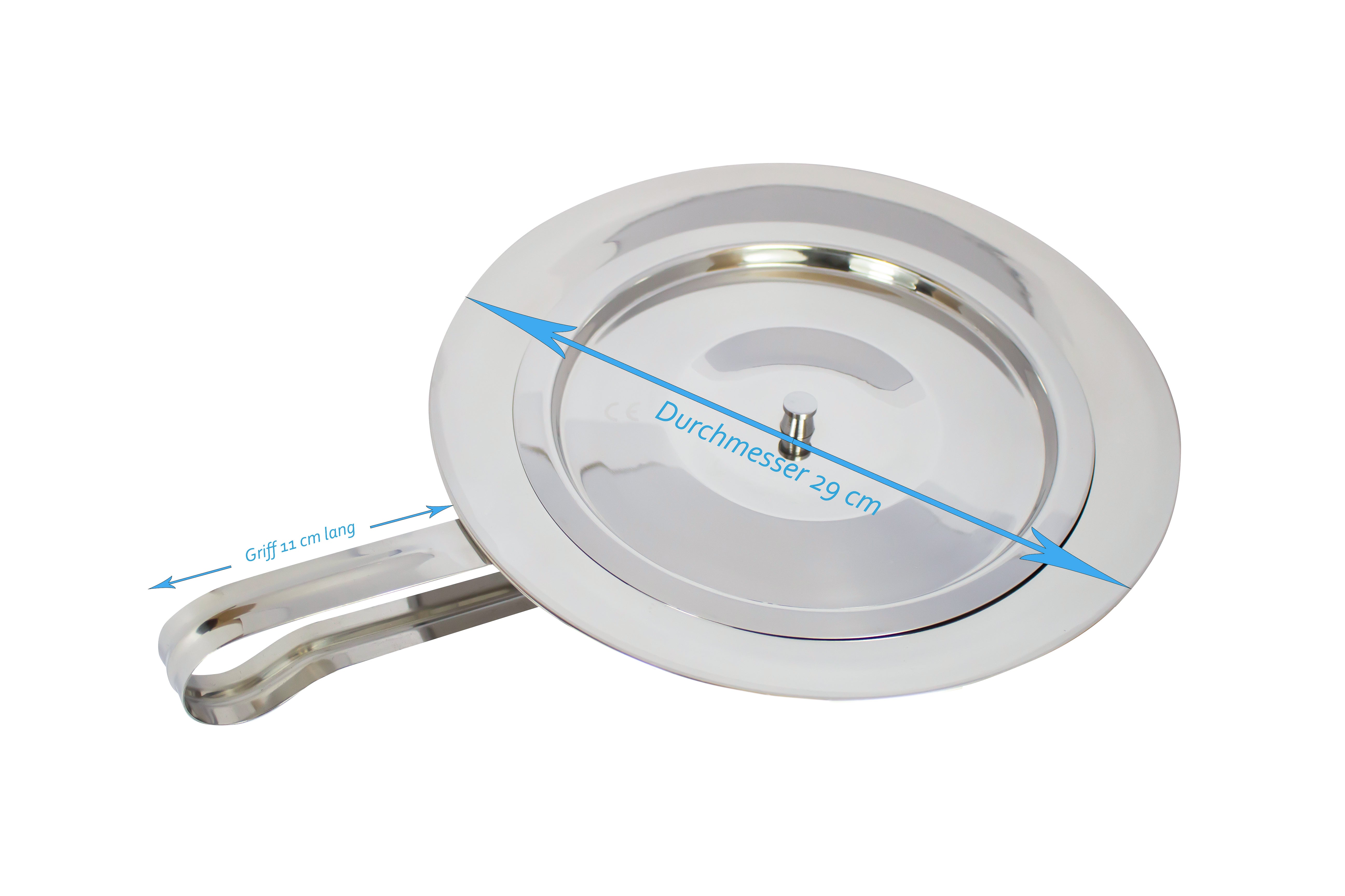 Runde Bettpfanne aus rostfreiem Edelstahl, ideal für den Gebrauch im Pflegebereich. Die Pfanne hat einen schlichten, funktionalen Look mit einem glatten, glänzenden Finish. Sie wird von einem abnehmbaren Deckel begleitet, der sicher auf der Pfanne sitzt und für Hygiene sorgt. Die Griffe an den Seiten sind ergonomisch gestaltet, um eine einfache Handhabung zu gewährleisten.