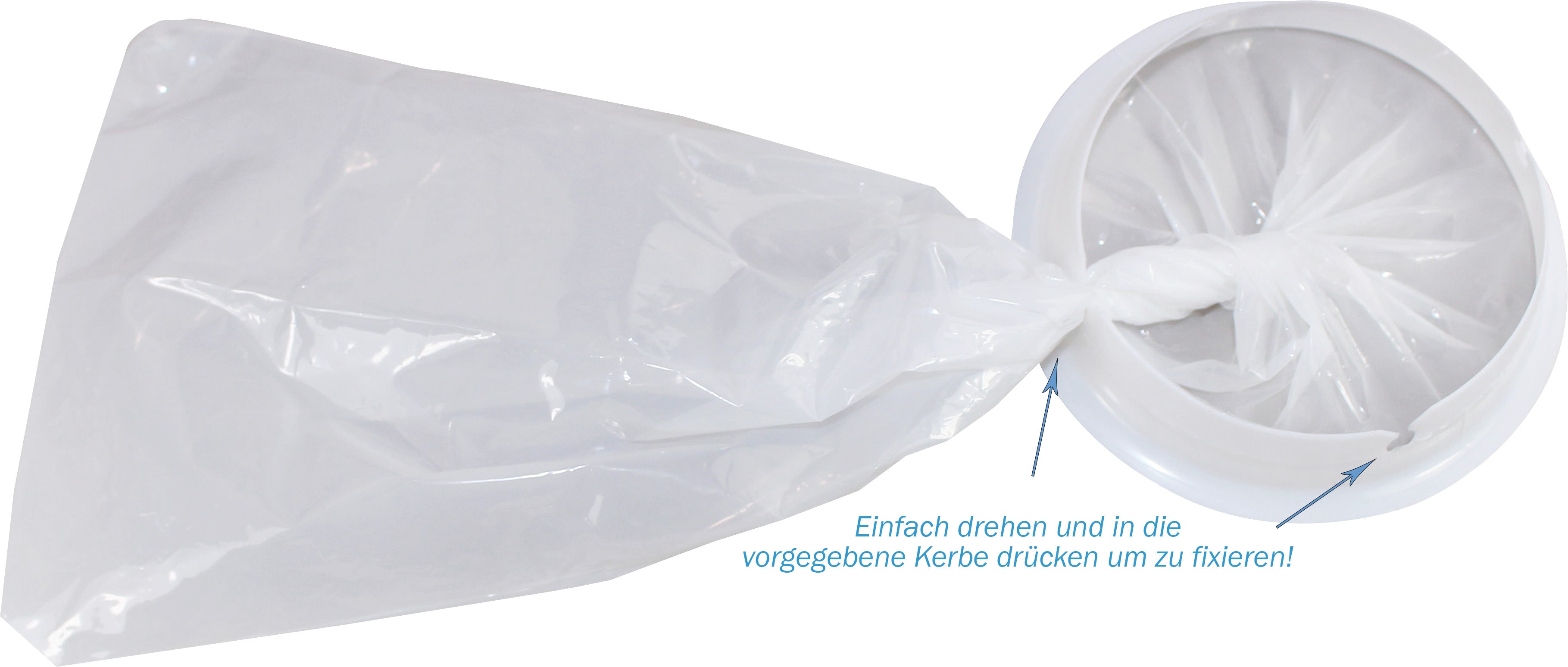 Das Bild zeigt ein 25er-Pack Brechbeutel mit Mundstück von Medi Inn. Die Verpackung ist transparent und ermöglicht einen klaren Blick auf die einzelnen Beutel, die ordentlich gestapelt sind. Jeder Beutel ist aus einer flexiblen, leicht durchsichtigen Kunststofffolie gefertigt, die eine hygienische Nutzung garantiert. Das Mundstück ist gut sichtbar und sorgt für eine einfache Handhabung. Im Hintergrund ist eine neutrale Fläche, die die Aufmerksamkeit auf das Produkt lenkt.
