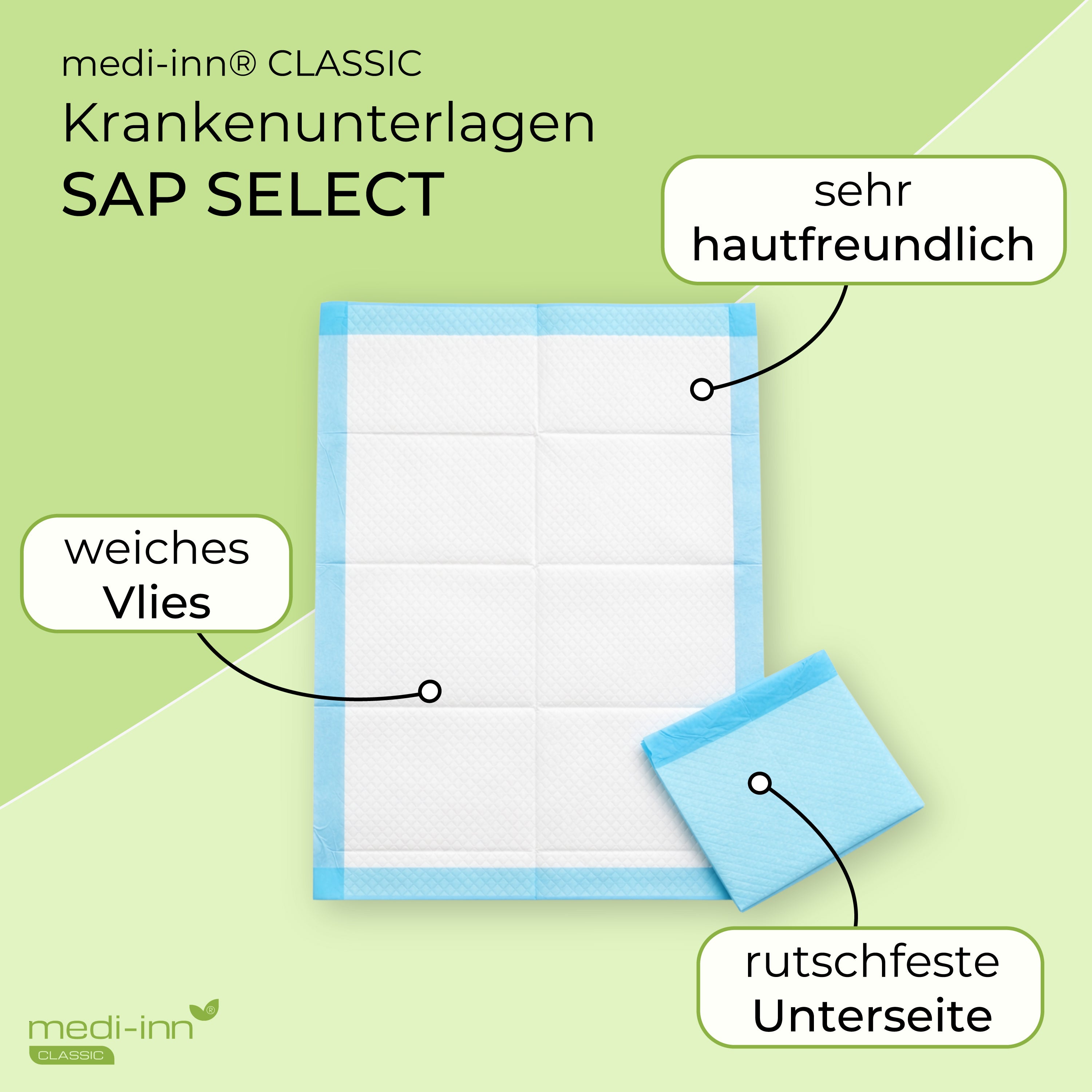 Medi-Inn SAP SELECT Krankenunterlagen, Inkontinenzunterlagen