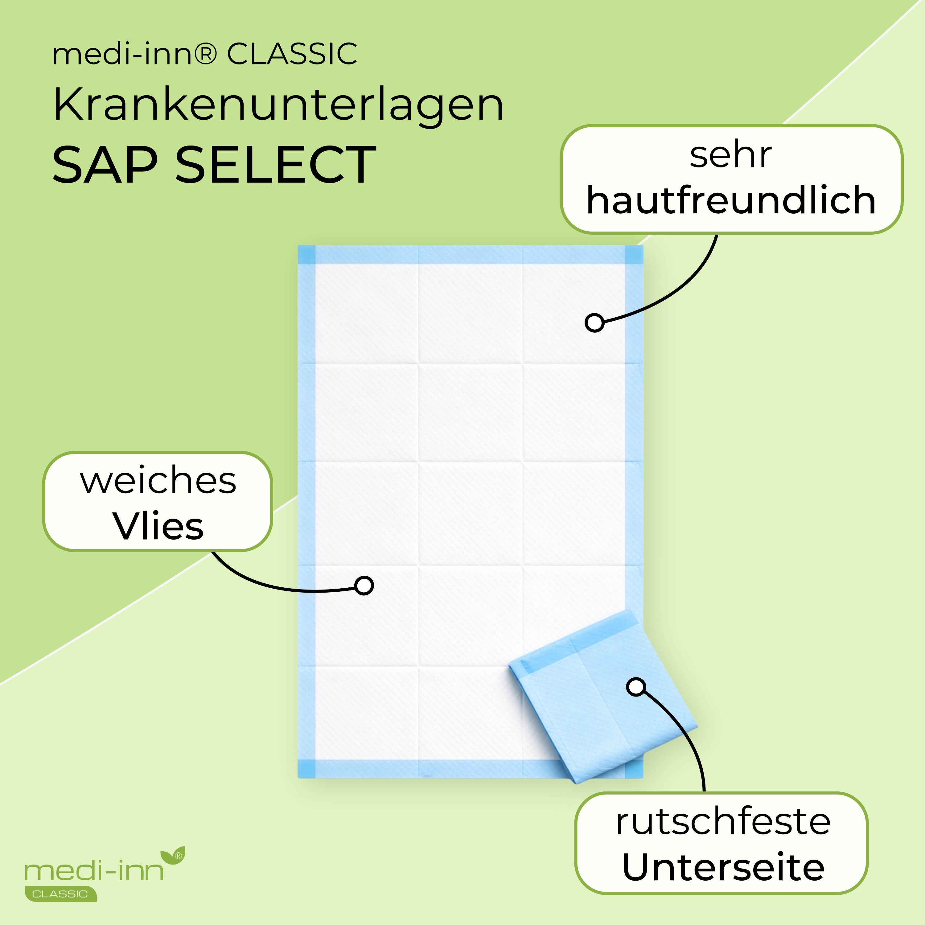 Medi-Inn SAP SELECT Krankenunterlagen, Inkontinenzunterlagen