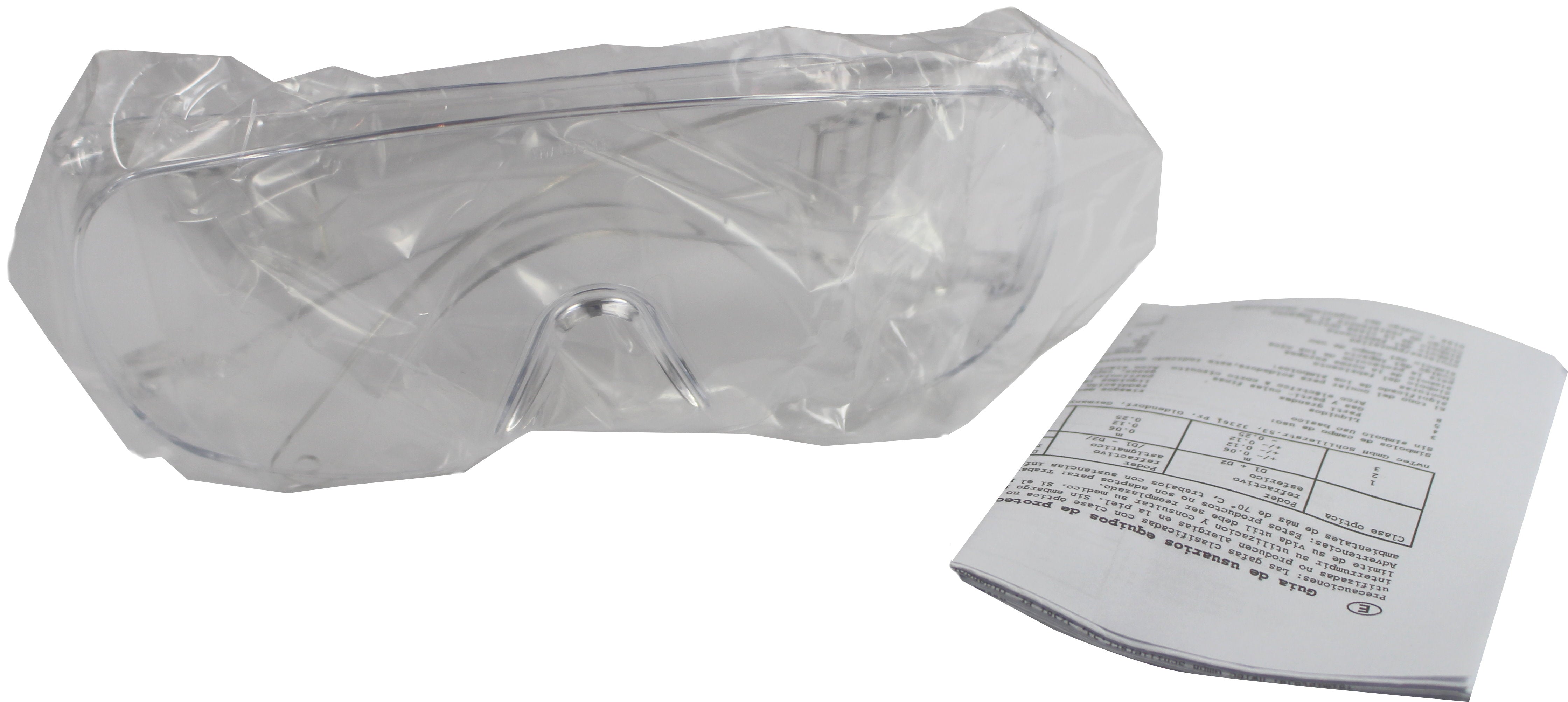 Transparente Laborschutzbrille aus Polycarbonat, die einen sicheren und komfortablen Sitz bietet. Die Brille hat leicht getönte Gläser, die umfassenden Schutz gegen chemische Spritzer und Staub bieten. Die runden, geschlossenen Gläser sind von einem schmalen, stabilen Rahmen umgeben. An den Seiten befinden sich schwenkbare Bügel, die eine individuelle Anpassung ermöglichen und ein Verrutschen der Brille verhindern.