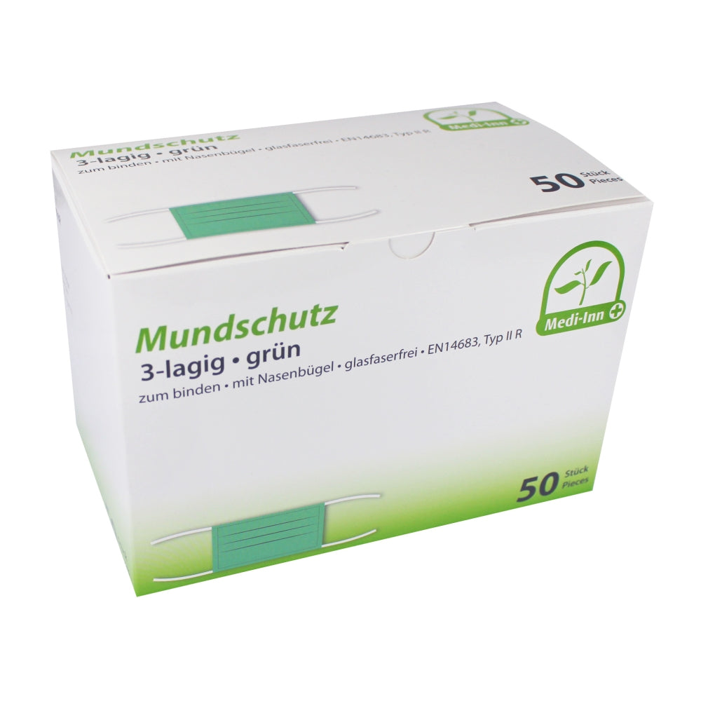 RUCK Einmal-Mundschutz weiß | 3-lagig EN 14683 Typ II R 50 Stück | TWV RUCK Einmal-Mundschutz weiß | 3-lagig EN 14683 Typ II R 50 Stück | TWV