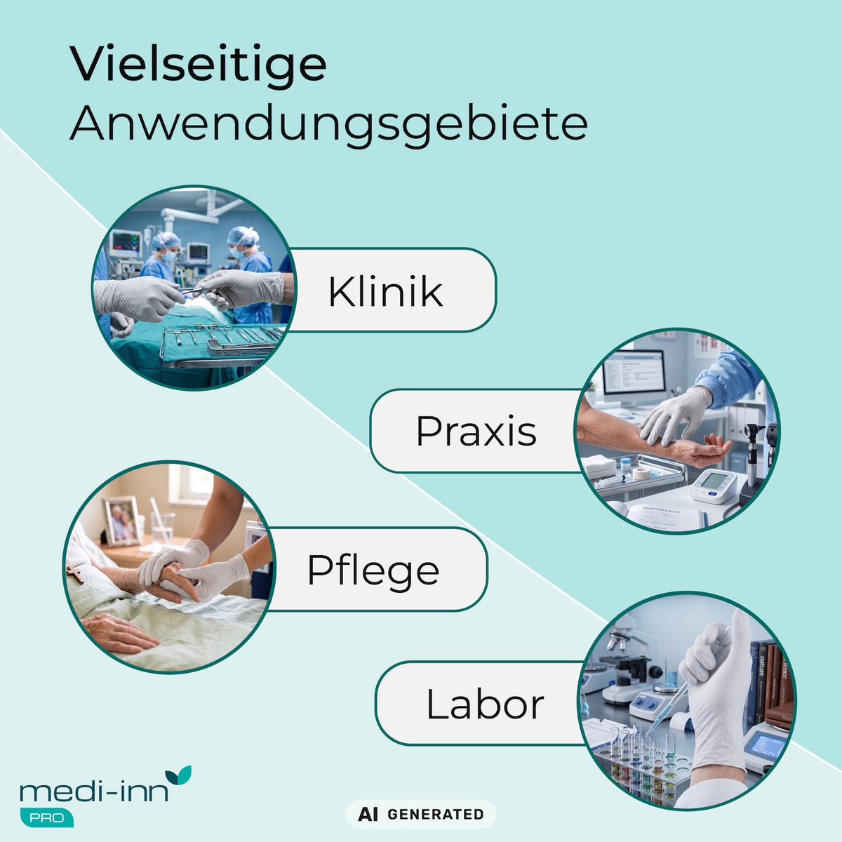 Vielseitige Anwendungsgebiete: Klinik, Praxis, Pflege, Labor