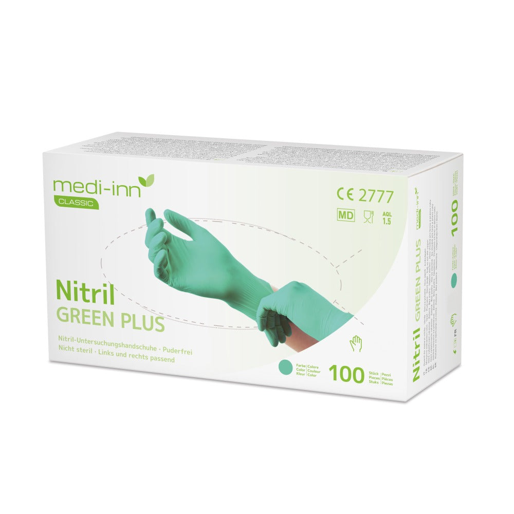 handschuhe nitril bestellen Medi-Inn Nitril Green Plus Einmalhandschuhe kaufen