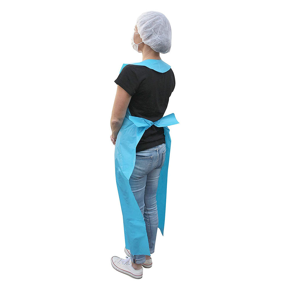 Weißer PE-Schutz mit einer glatten Oberfläche, geeignet für verschiedene Anwendungen. Der Schutz hat die Maße 75 x 120 cm und ist extra stark, um optimale Sicherheit und Hygiene zu gewährleisten. Die Oberfläche ist strapazierfähig und leicht zu reinigen, ideal für den Einsatz in medizinischen Einrichtungen, bei Gastronomiebetrieben oder als Schutzbekleidung.