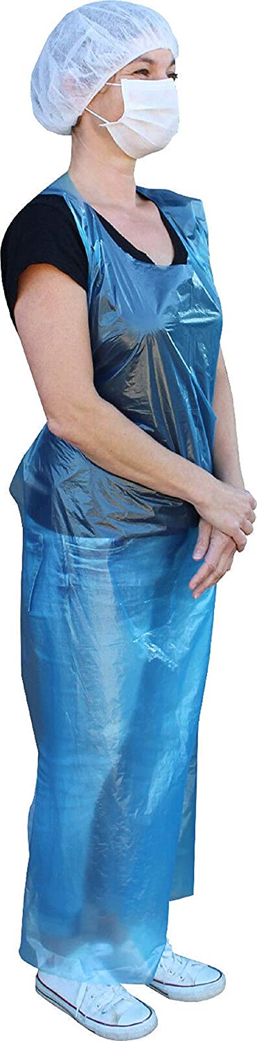 Eine weiße PE-Schürze mit glatter Oberfläche wird auf einem neutralen Hintergrund dargestellt. Die Schürze hat eine standardisierte Größe von 75 x 120 cm, ideal für den Einsatz in hygienischen Umgebungen. Die Kanten sind sauber verarbeitet, und die Schürze besitzt zwei Schlaufen an den oberen Ecken, die das Tragen erleichtern. Das Material wirkt leicht und wasserabweisend, was es perfekt für den Einsatz in der Gastronomie oder im medizinischen Bereich macht.