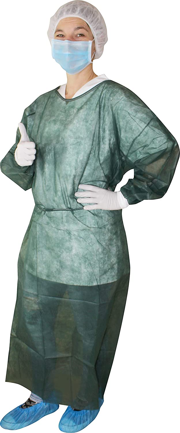 Dunkelgrüner Besucherkittel aus leichtem, strapazierfähigem Material, ideal für den Einsatz in medizinischen Einrichtungen. Der Kittel hat eine großzügige Größe (136 x 140 cm) und ist mit bequemen Strickbündchen an den Ärmeln ausgestattet, die für optimalen Sitz sorgen. Die Vorderseite bleibt offen, um einfaches An- und Ausziehen zu ermöglichen. Der Kittel bietet nicht nur Schutz, sondern auch eine professionelle und gepflegte Optik. Perfekt für den Kontakt mit Patienten oder in Hygienebereichen.