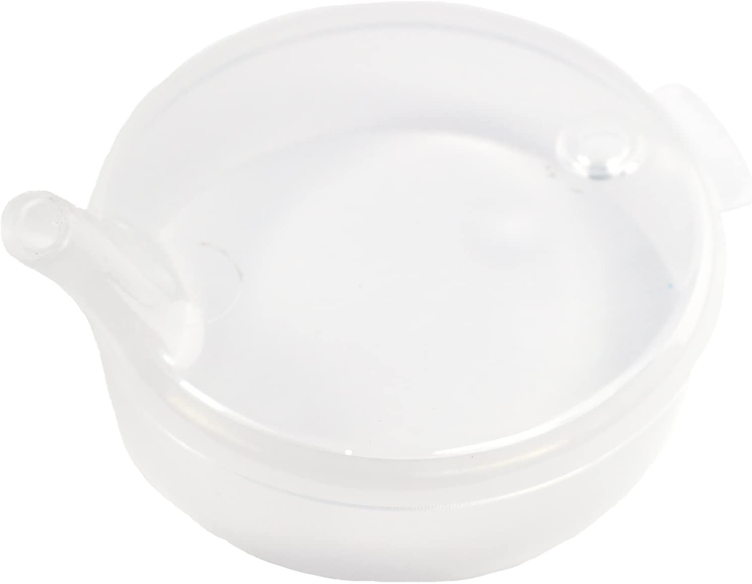 Transparentes Schnabelbecher-Set mit einem unterteilten Becher und zwei unterschiedlichen Aufsätzen. Der Becher hat ein Fassungsvermögen von 250 ml und eignet sich ideal für die Unterstützung beim Trinken für Menschen mit Schluckbeschwerden. Die verschiedenen Oberteile ermöglichen eine individuelle Anpassung an die Bedürfnisse der Benutzer. Das Set ist leicht zu reinigen und aus strapazierfähigem Kunststoff gefertigt.