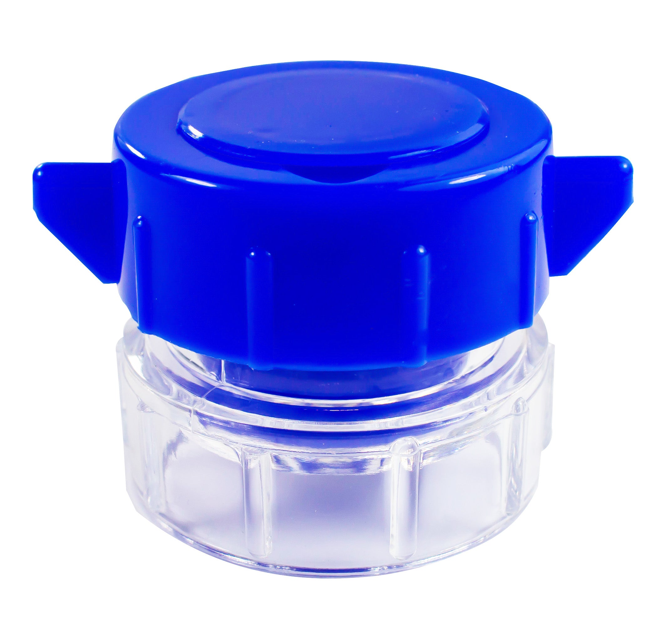 Blauer Tablettenmörser mit Medikamentenfach, ideal zum Zerstoßen von Tabletten. Der Mörser hat einen stabilen, ergonomischen Griff für eine einfache Handhabung. Das darunter liegende Medikamentenfach ermöglicht eine praktische Aufbewahrung. Der Mörser zeigt eine formschöne, funktionale Gestaltung und ist aus robustem Material gefertigt, was Langlebigkeit garantiert. Dieses Produkt eignet sich besonders für Patienten, die ihre Medikation einfacher verwalten möchten.