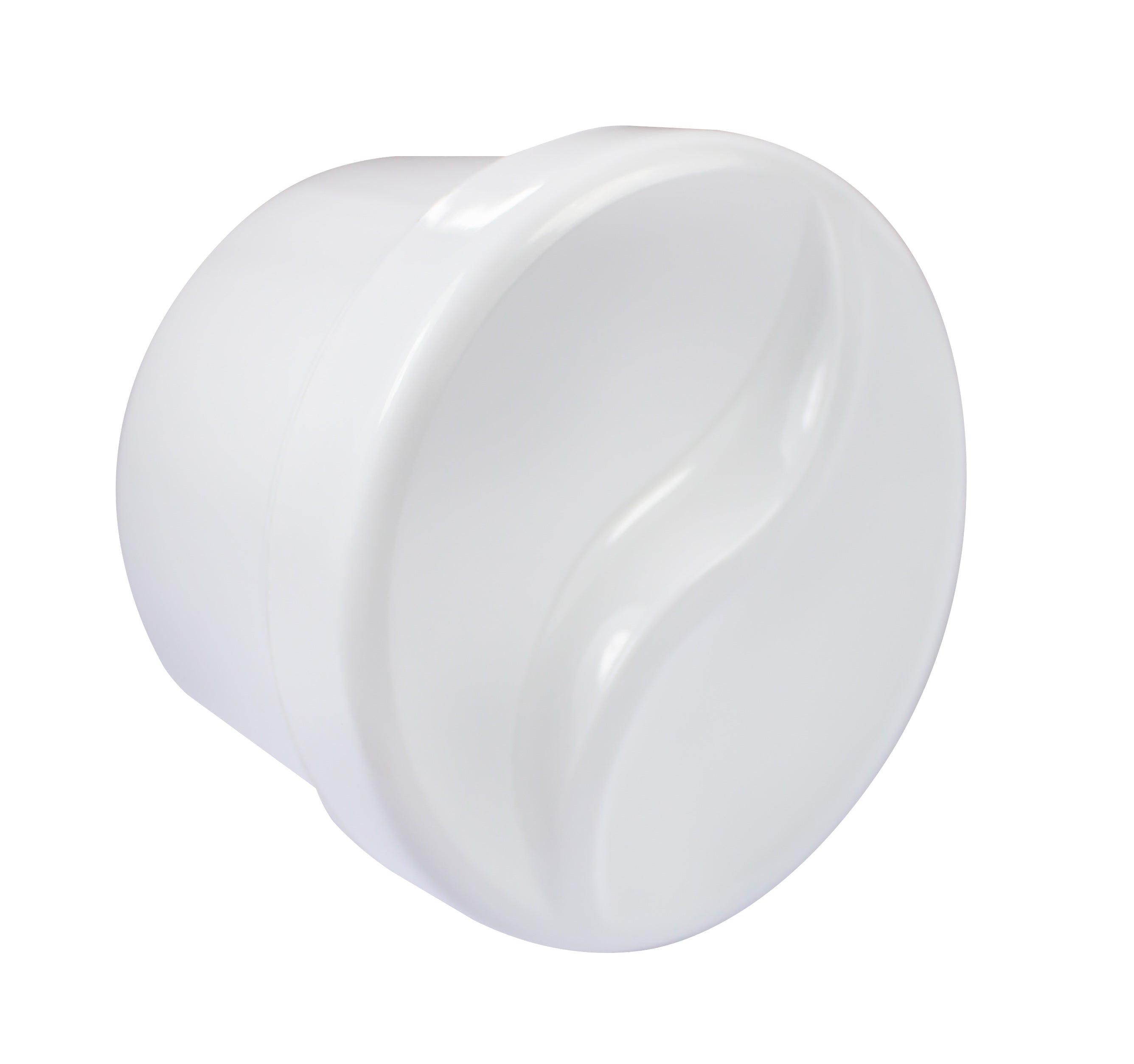 Weißer Zahnprothesenbecher mit einem transparenten Schraubdeckel. Der Becher hat ein kompaktes, rundes Design und ist aus robustem Kunststoff gefertigt. Im Inneren befindet sich ein integriertes Sieb, das für eine einfache Reinigung der Zahnprothesen sorgt. Der Becher ist ideal zur Aufbewahrung von Zahnprothesen oder herausnehmbaren Zahnspangen geeignet.