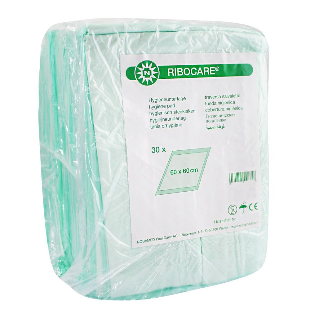 Ein Set von 180 Einmalunterlagen, verpackt in transparenter Folie, zeigt die Krankenunterlagen in der Größe 40 x 60 cm. Die Einmalunterlagen sind in einer soliden, weißen Farbe mit einer 8-lagigen Struktur gestaltet, die zusätzliche Saugfähigkeit und Schutz bietet. Im Hintergrund sind Produktdetails wie die Anzahl der Stücke und die spezielle Größe deutlich abgebildet.