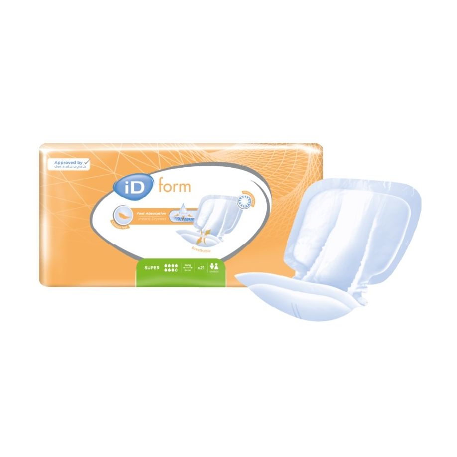 Das Bild zeigt eine Packung mit Inkontinenzprodukten der Marke Ontex. Die Verpackung ist in zarten Farben gehalten und weist auf die Größe „Super Extra Long Gr. 3“ hin. In der oberen linken Ecke befindet sich das Logo von Ontex. Auf der Vorderseite sind zudem mehrere Symbole abgebildet, die verschiedene Funktionen wie Flüssigkeitsaufnahme und Benutzerfreundlichkeit darstellen. Im Hintergrund ist ein weiches, helles Design zu erkennen, das die sanfte und angenehme Nutzung der Produkte betont.