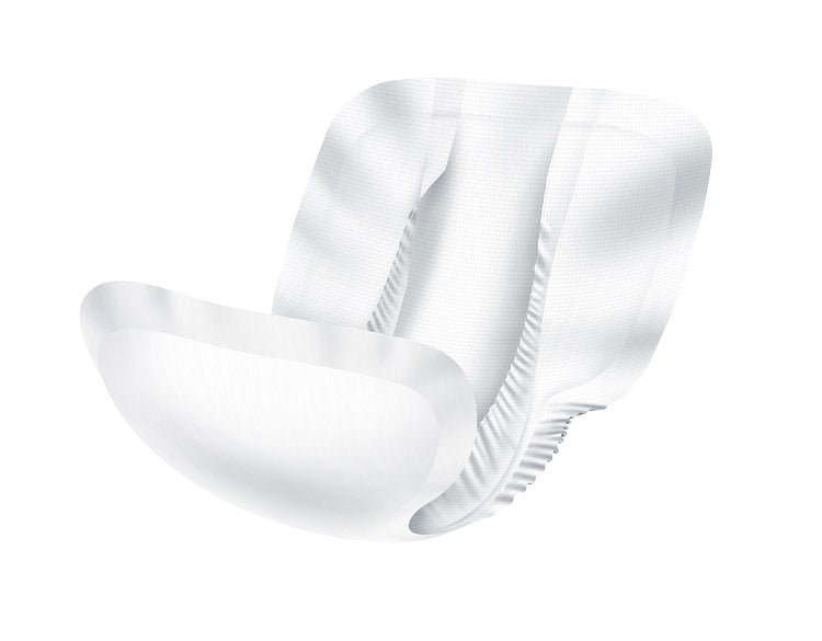 Ein Produktbild zeigt eine Packung mit Inkontinenzprodukten der Marke Ontex. Die Verpackung ist transparent und enthält mehrere Einheiten der Inkontinenzunterlagen, die in einer hellen, neutralen Farbe gehalten sind. Auf der Vorderseite sind Angaben zum Produkttyp "Suprem Form Maxi" und den Maßen 70 x 36 cm deutlich lesbar. Die Verpackung ist ansprechend gestaltet und hebt die Vorteile wie hohe Saugkraft und Komfort hervor. Der Hintergrund ist hell und unauffällig, wodurch das Produkt im Fokus steht.