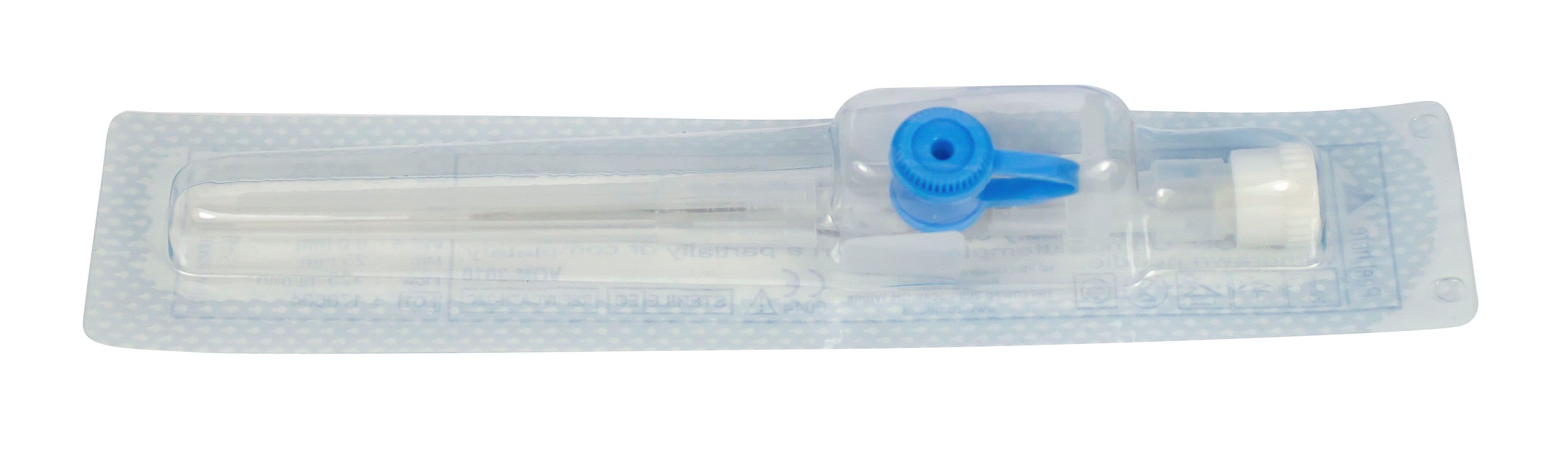 Produktbild eines Romed I.V.-Katheters, der speziell für die venöse Verwendung konzipiert ist. Die Packung enthält 50 sterile Venenverweilkanülen in der Größe Grau (16G). Die Katheter sind in einem klaren, hygienischen Kunststoffbehälter angeordnet und haben einen grünlich-grauen Farbton. Der Hintergrund ist schlicht und weiß, was den Fokus auf das Produkt selbst lenkt. Die Katheter sind mit einer abgerundeten Spitze ausgestattet, um eine einfache und sichere Anwendung zu gewährleisten.