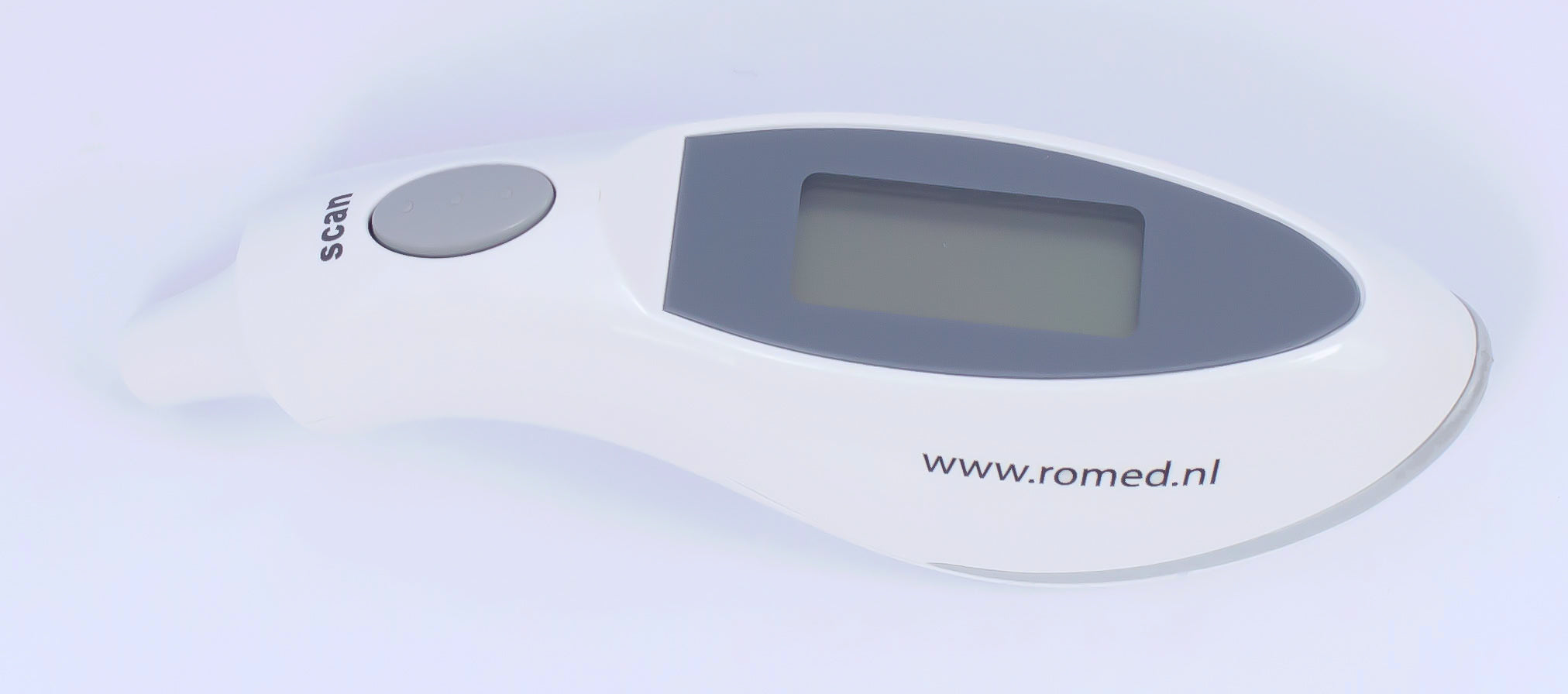 Nahaufnahme des Romed Therm B100 Ohrthermometers.