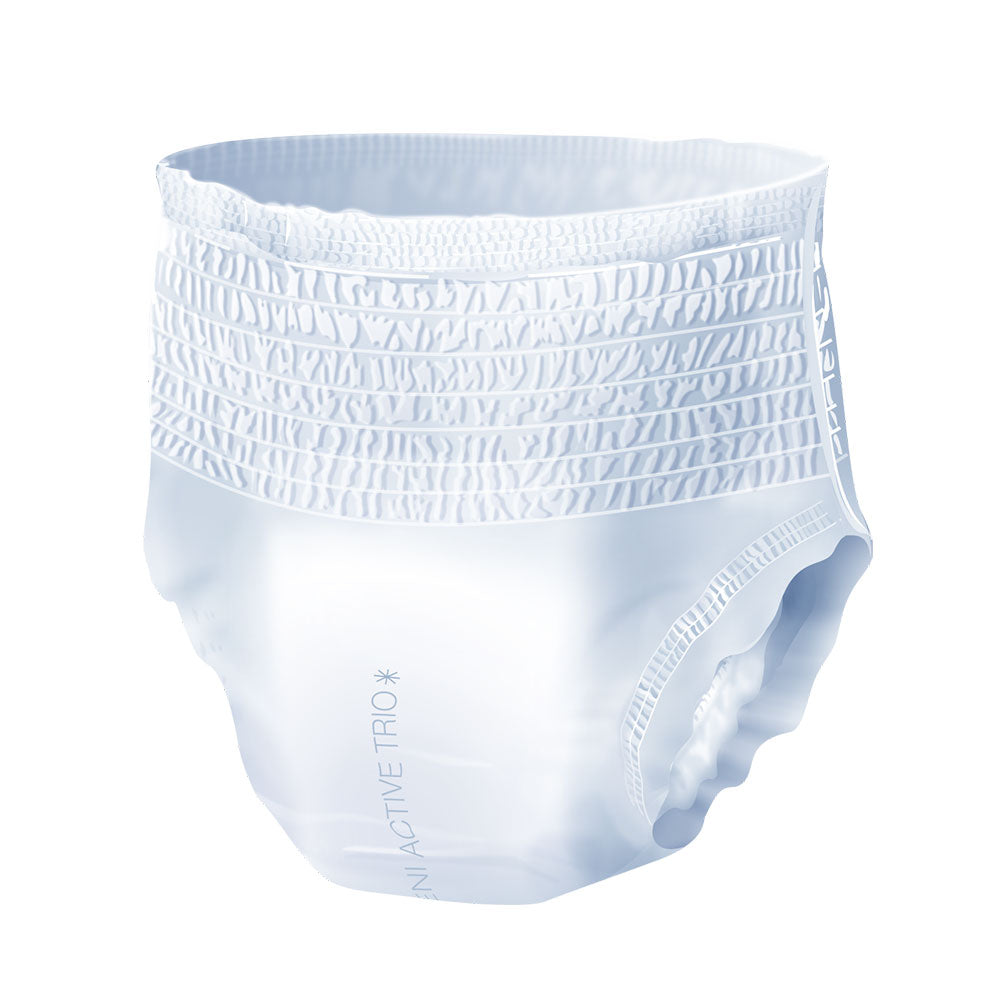Frontalansicht einer einzeln entnommenen Seni Active Trio Inkontinenzhose.