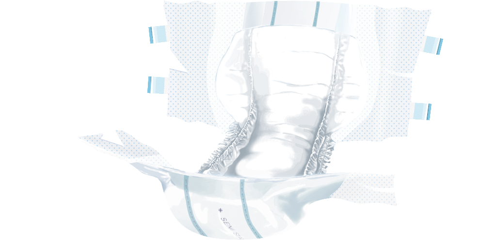 Einzeln entnommene Seni Classic Large Inkontinenzhose – anatomische Passform für hohen Tragekomfort