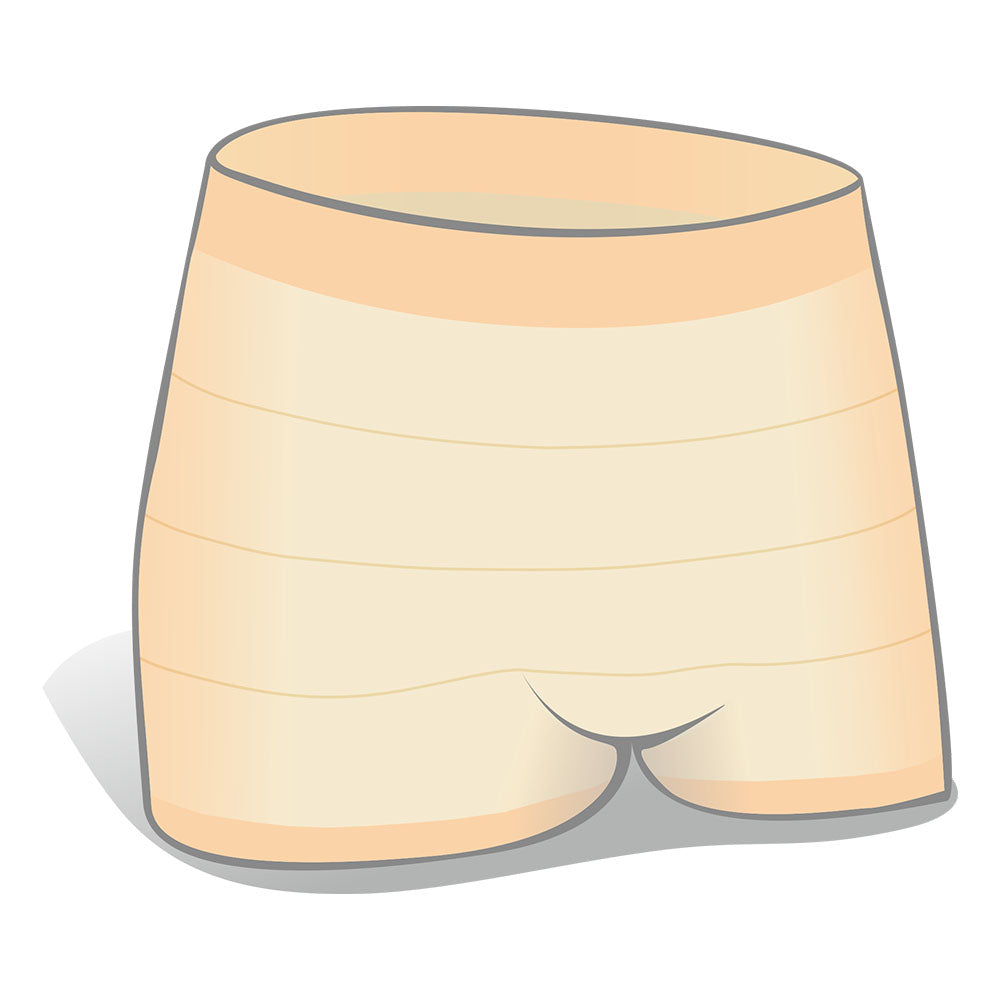 Frontalansicht einer einzeln entnommenen Seni Fix Comfort Lady Large Fixierhose.