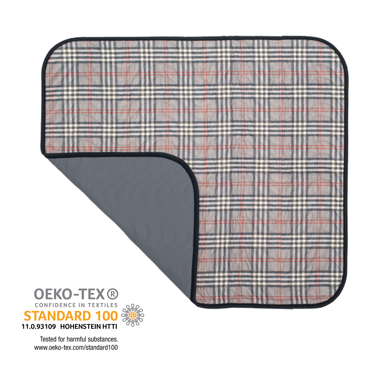 Schwarze Antirutsch-Sitzauflage mit den Maßen 40 x 50 cm. Die Oberseite der Sitzauflage zeigt ein strukturiertes, gepunktetes Design, das sowohl Stil als auch Funktionalität bietet, um ein Verrutschen zu verhindern. Die Unterseite ist aus rutschfestem Material, das Stabilität auf verschiedenen Oberflächen gewährleistet. Diese vielseitige Auflage eignet sich ideal für Stühle, Autos oder andere Sitzgelegenheiten. Die Kanten sind sauber verarbeitet und die Auflage wirkt modern und ansprechend.