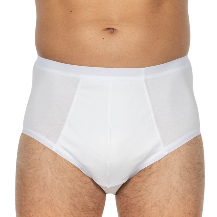 Bild eines weißen Suprima Bodyguard 4 mit der Größe 7. Der Bodyguard ist ein Pflegeartikel, der speziell für Personen mit Inkontinenz entwickelt wurde. Das Design zeigt einen funktionalen und stilvollen Schnitt, der sowohl Komfort als auch Sicherheit bietet. Der Body hat bequeme Träger und einen verstärkten Bereich für optimalen Schutz. Die Materialien sind hautfreundlich und atmungsaktiv, um ein angenehmes Tragegefühl zu gewährleisten.