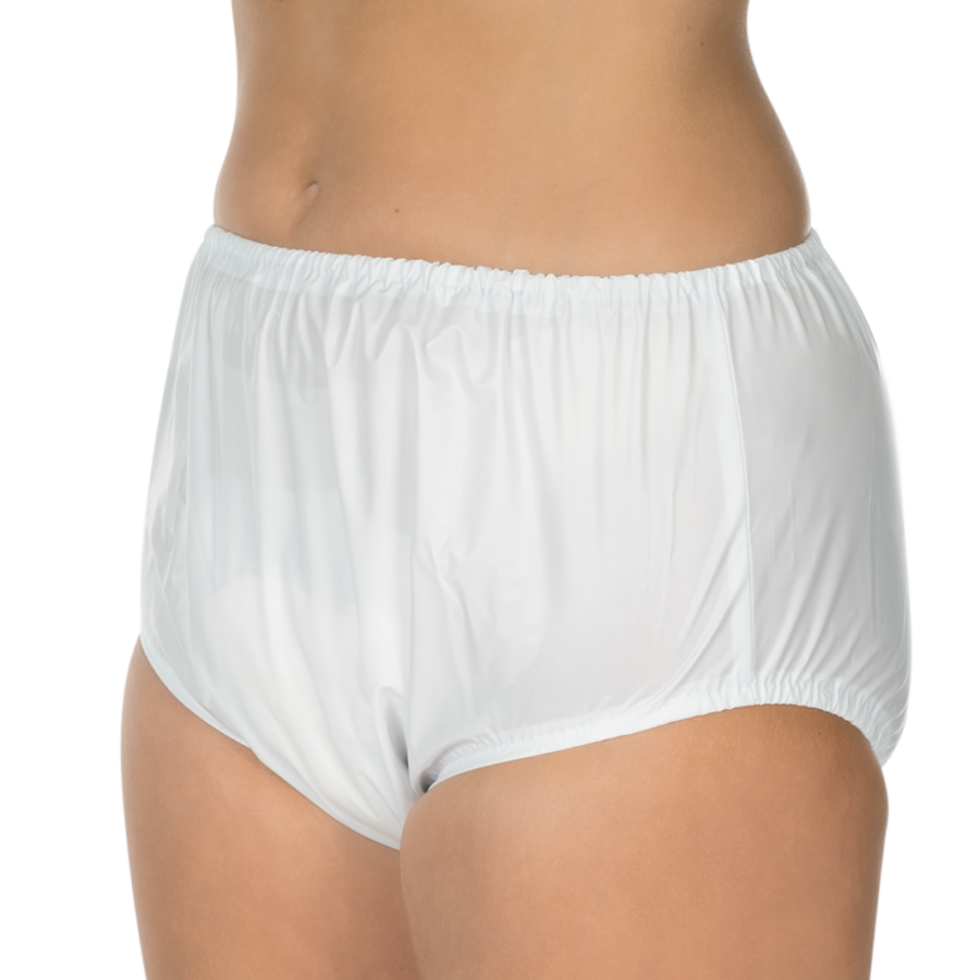 Weißer PVC-Schlüpfschlupf mit einer eleganten, minimalistischen Form. Der Artikel ist für Größe 40 ausgelegt und zeigt eine glatte, glänzende Oberfläche. Die gepolsterte Innensohle sorgt für zusätzlichen Komfort. Der Schuh hat eine schlanke Silhouette und ausgeformte Ferse, die den Halt unterstützt. Die geräumige Öffnung sitzt optimal am Fuß und erleichtert das An- und Ausziehen. Ideal für vielseitige Kleidungsstücke und Anlässe.