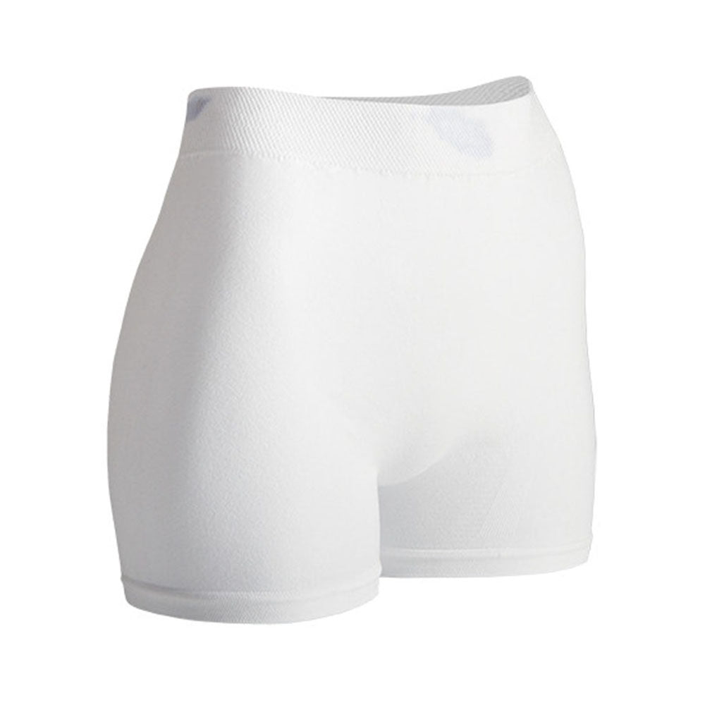 Alt-Text: "Ein Produktbild zeigt TENA Fix Cotton Special Fixierhosen in Größe S. Die Fixierhosen sind aus weichem, elastischem Material gefertigt und haben einen angenehmen, hautfreundlichen Sitz. Sie sind in einer neutralen, hellen Farbe gehalten und haben einen elastischen Bund, der für einen sicheren Halt sorgt. Die Hosen sind designed, um Inkontinenzprodukte sicher zu fixieren und bieten zusätzlichen Komfort.