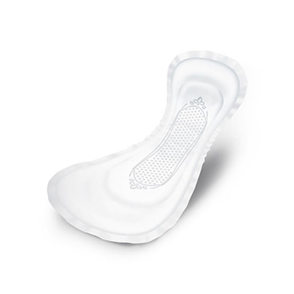 Bild einer Verpackung von TENA Lady Discreet Maxi Night Inkontinenzeinlagen. Die Verpackung ist in sanften Lilatönen gehalten und zeigt das Produkt als Hauptfokus. Im Vordergrund steht das Logo von TENA deutlich sichtbar. Die Aufschrift „Discreet Maxi Night“ ist prominent platziert, zusammen mit einem Hinweis auf den optimalen Schutz während der Nacht. Im Hintergrund sind grafische Elemente, die für ein Gefühl von Sicherheit und Komfort stehen.