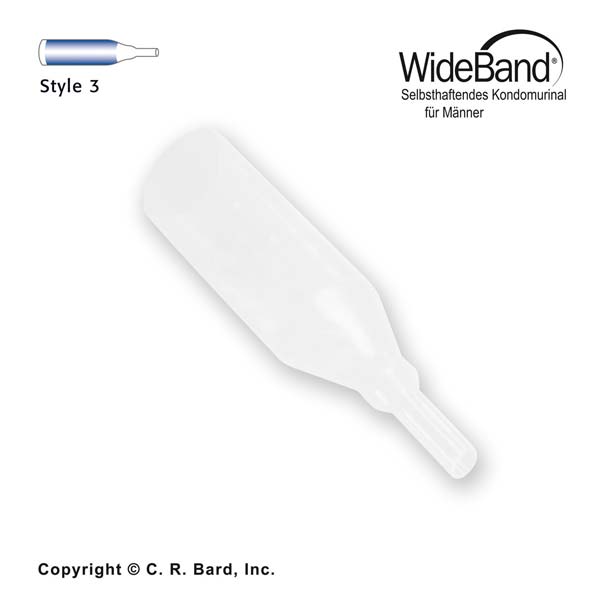 Becton Dickinson WIDEBAND Urinalkondom, selbsthaftend, aus Silikon, 30 Stück