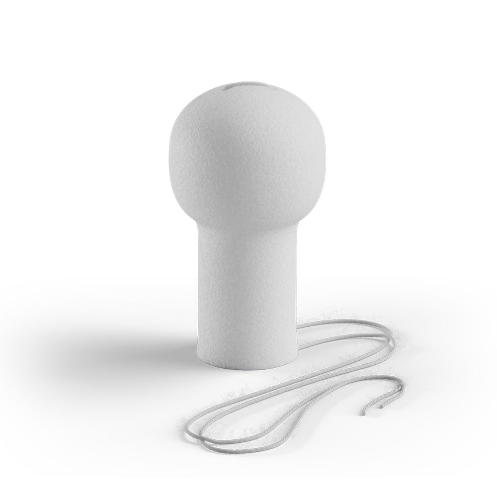 Frontalansicht eines A-Tam® Kugeltampon Analtampons.