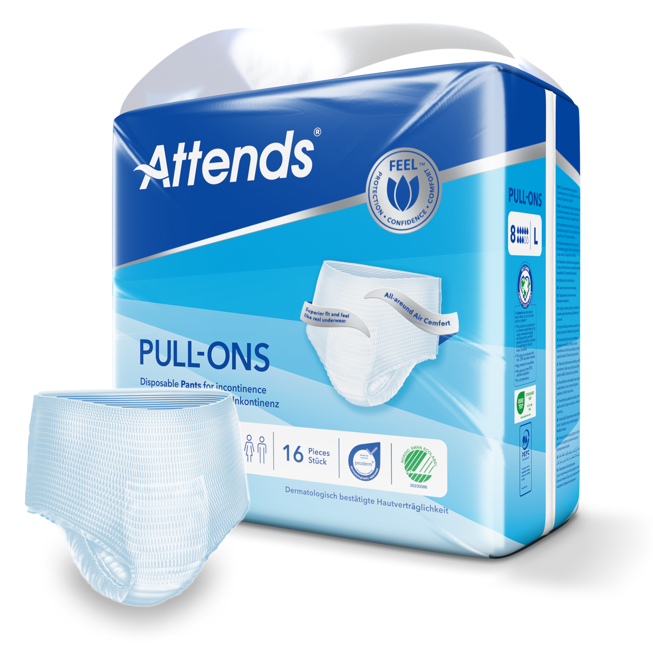 Attends Pull-Ons 8 Large Inkontinenzpants