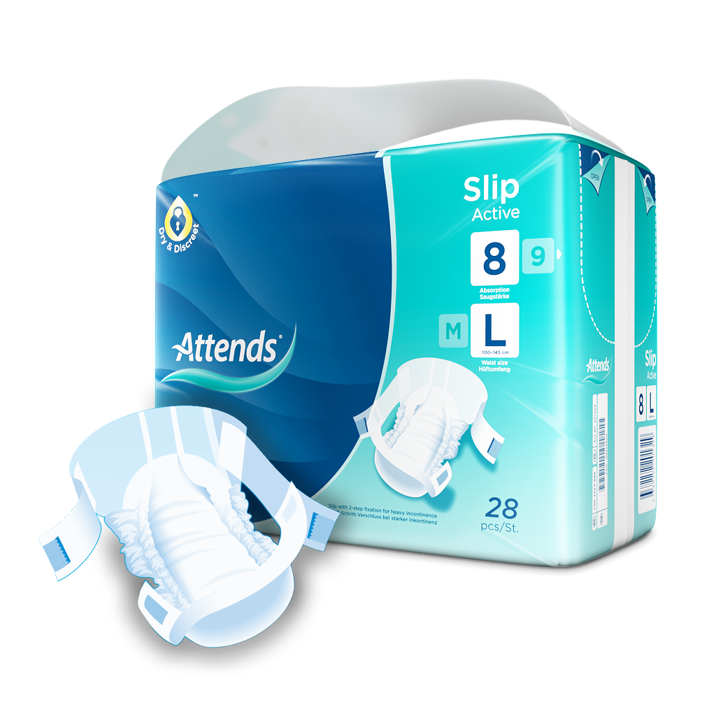 Attends Slip Active 8 Large Inkontinenzslips