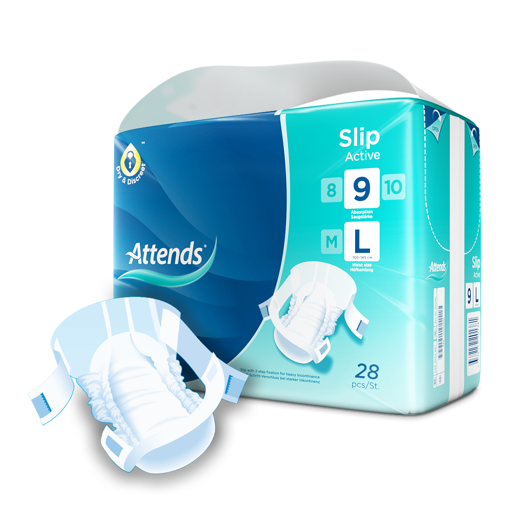 Attends Slip Active 9 Large Inkontinenzslips
