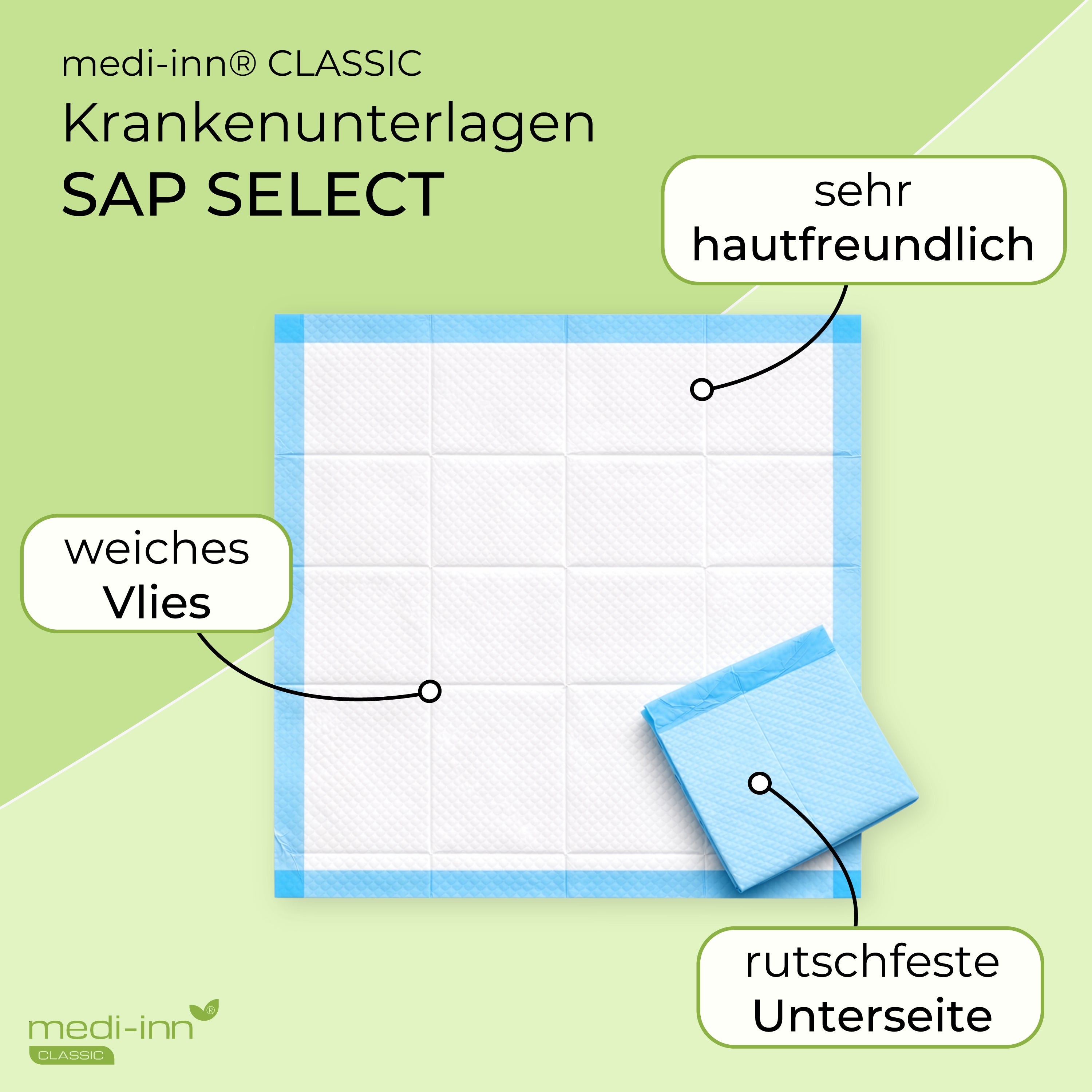 Medi-Inn SAP SELECT Krankenunterlagen, Inkontinenzunterlagen