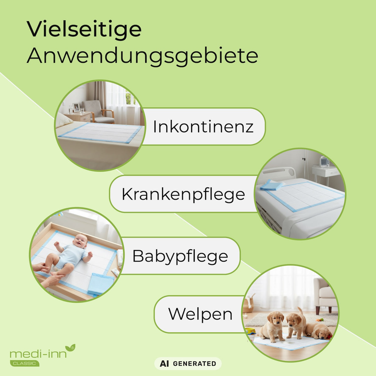Vielseitige Anwendungsgebiete – einsetzbar, wenn es sauber bleiben soll