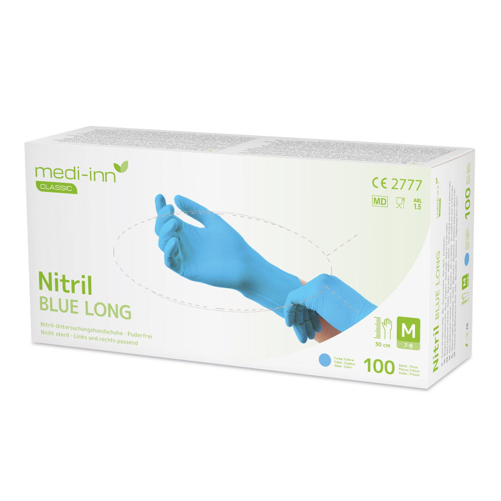 nitril handschuhe billig Medi-Inn Nitril blue long Handschuhe kaufen