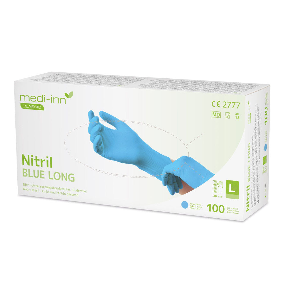nitril handschuhe küche Medi-Inn Nitril blue long Handschuhe kaufen