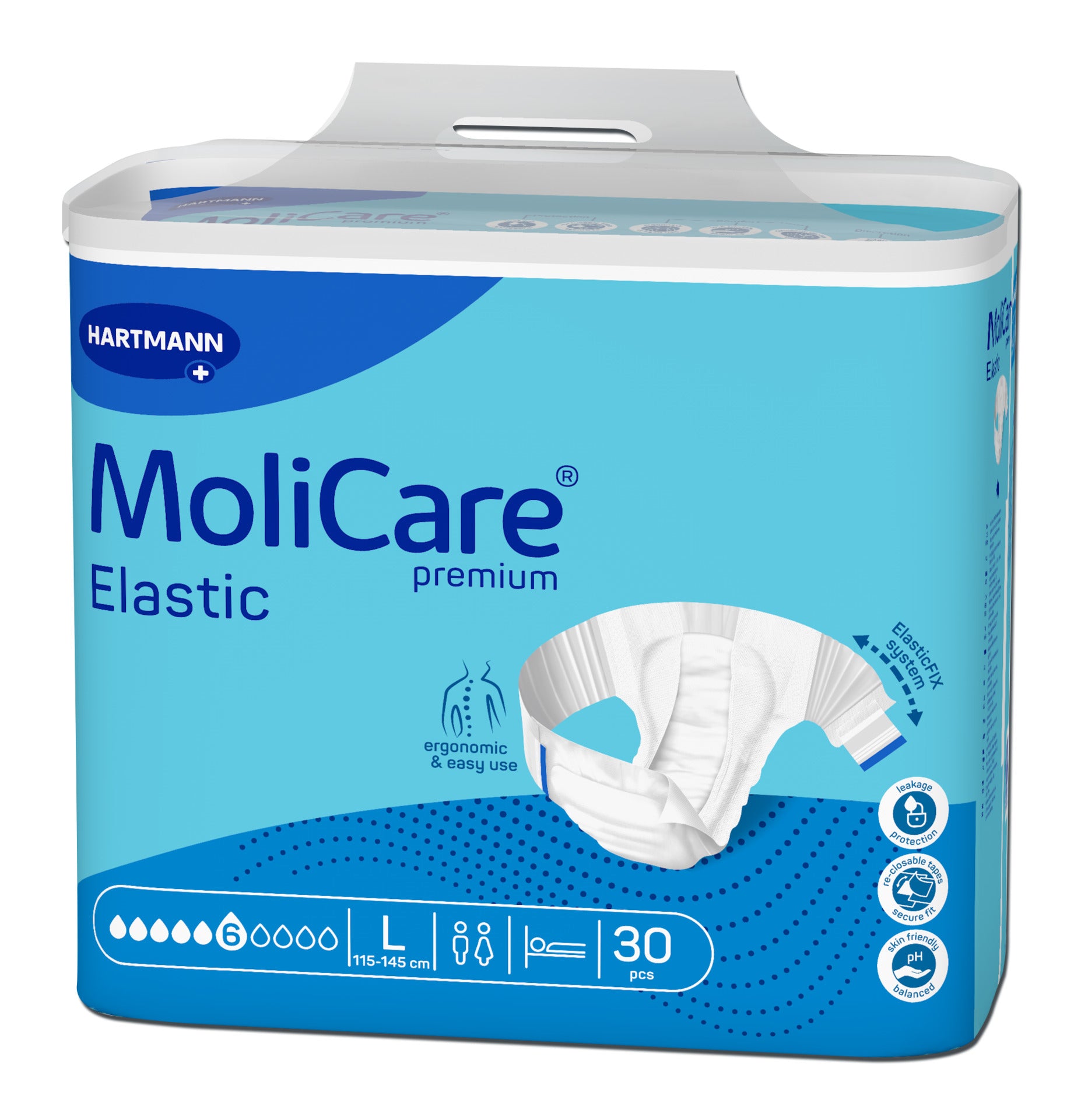 MoliCare Premium Elastic 6 Tropfen Gr. L Inkontinenzslip