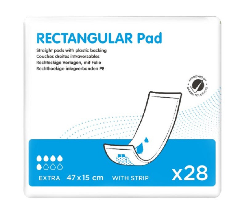 Verpackung der Inkontinenzvorlagen Rectangular Pad Extra mit 28 Stück