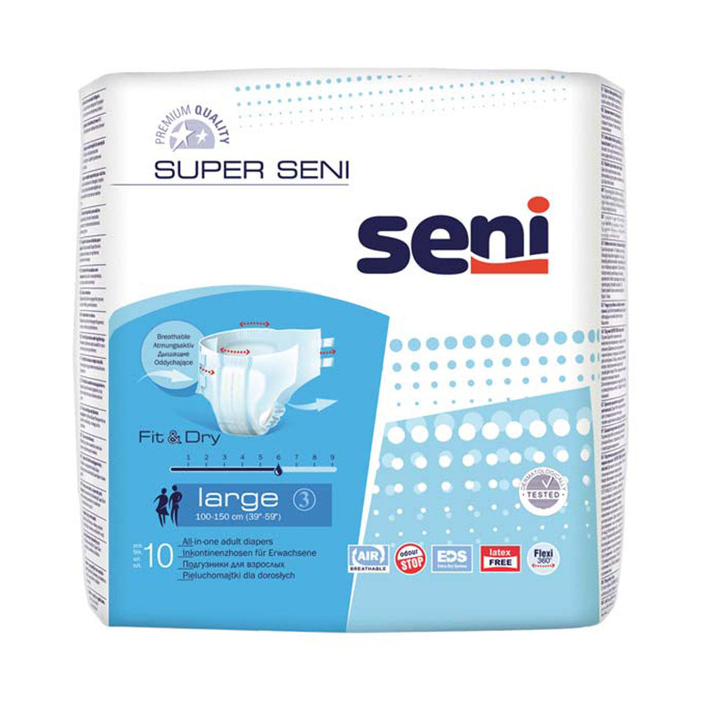 Super Seni Large 10er Pack Inkontinenzhosen